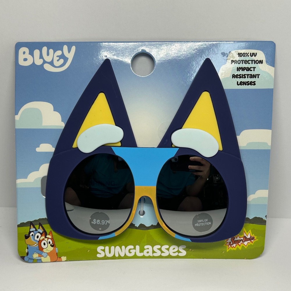 Bluey Sun-Staches Kids Sunglasses Bluey Character UV Protection NEW Summer Beach